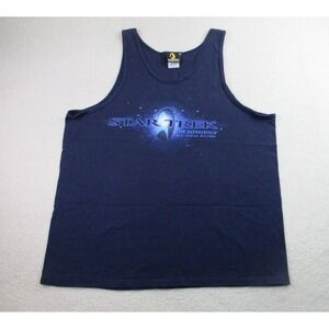 VTG Star Trek The‎ Experience Las Vegas Hilton Tank Top Mens 2XL Navy Gym Active